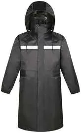 Black Long Raincoat
