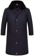Black Extra-Long Padded Coat