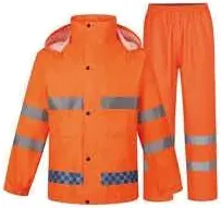 Orange Two-Piece Rain Suit